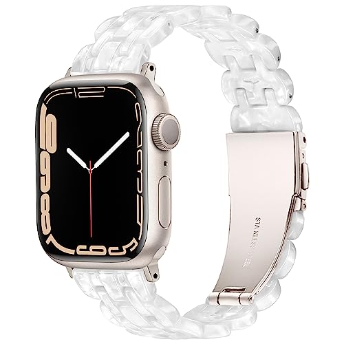 Vamyzji Compatible with Apple Watch Strap 49mm 46mm 45mm 44mm 42mm(S3 2 1),Light Waterproof Fashion Resin Sport iWatch Strap for Apple Watch Series 11 10 9 8 7 6 5 4 3 2 1 iWatch SE Ultra 3 2 1