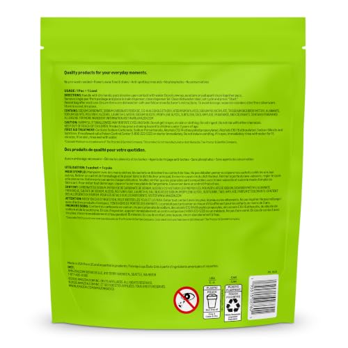 Amazon Basics Triple Action Dishwasher Pacs, Fresh Scent, 90 Count - image 7