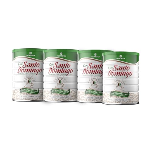 Café Santo Domingo, Decaf Ground Coffee, Medium Roast, 10 oz, Pack of 4 - image 1