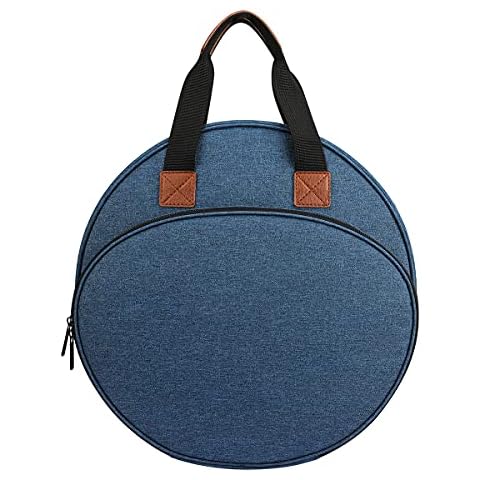 Embroidery Tool Storage Bag, Embroidery Thread Storage Bag with Pockets and Compartments for Accessories, Knitting Bags and Knitting Organizers for Embroidery Hoops Charts Sewing Crafts (Blue) Cover