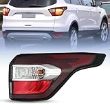 Nilight Taillight Assembly Compatible with 2017 2018 2019 Ford Escape Kuga Outer Rear Lamp Replacement OE Style LED and halogen bulbs Passenger Side
