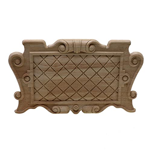 Aplique de madera tallada de 20x11.5cm ARKERO para decoración de muebles 2