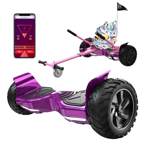 RCB Hoverboards SUV mit Sitz Hoverboards Off-Road, App-fähige Bluetooth Hoverboards, 8,5 \'\' Hummer + Hoverkart Go Kart für Self Balancing hoverboards, Geschenk für Kinder RCB Hoverboards SUV mit Sitz Hoverboards Off-Road, App-fähige Bluetooth Hoverboards, 8,5 \'\' Hummer + Hoverkart Go Kart für Self Balancing hoverboards, Geschenk für Kinder