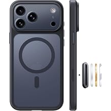 TOCOL for iPhone 17 Pro Case with Camera Control Capture Button, Compatible with Magsafe Charger, Built-in Magnetic Ring, Translucent Matte Phone Case for iPhone 17 Pro 6.3 inch Key Black