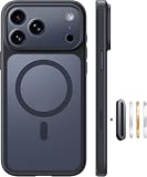 Picture of TOCOL for iPhone 17 Pro Case with Camera Control Capture Button, Compatible with Magsafe Charger, Built-in Magnetic Ring, Translucent Matte Phone Case for iPhone 17 Pro 6.3 inch (Key Black)