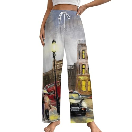 Rue De La Ville pantalon de pyjama femme vêtement de nuit élégant S