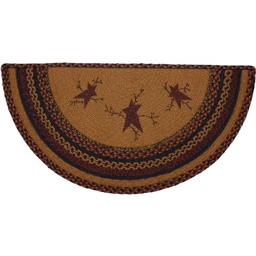 Tapete semicircular 16.5 x 33 pulgadas VHC Brands miniatura 1