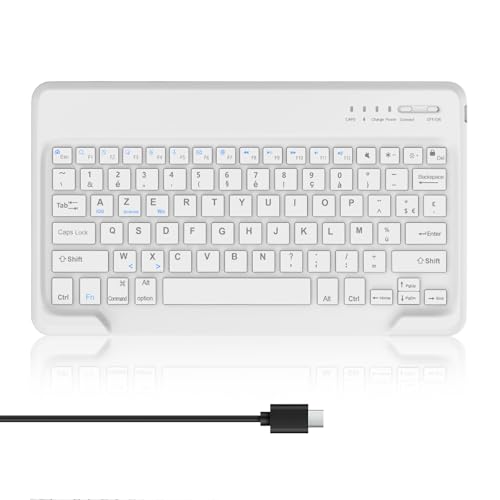 AVNICUD Clavier sans Fil pour Tablette iOS/Android/Windows, Clavier Bluetooth Léger Fin Keyboard pour iPad Air 13/Pro 12.9, Samsung Galaxy/Xiaomi/Redmi Pad,...