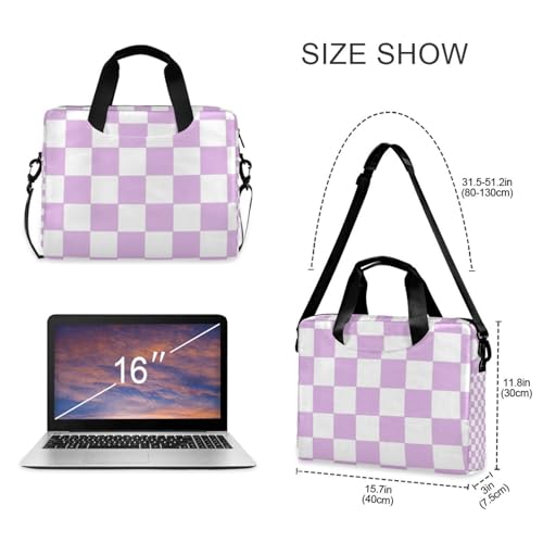 Maletín para laptop 15.6 pulgadas morado con patrón americano miniatura 5