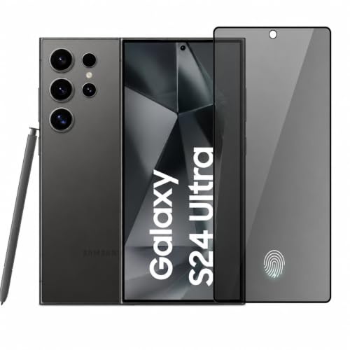 Image of Privacy / Anti-Spy Military-Grade Gorilla Tempered Glass Screen Protector Compatible for Samsung Galaxy S24 Ultra 5G with Edge to Edge Coverage and Easy Self Installation kit (Samsung Galaxy S24 Ultra 5G)
