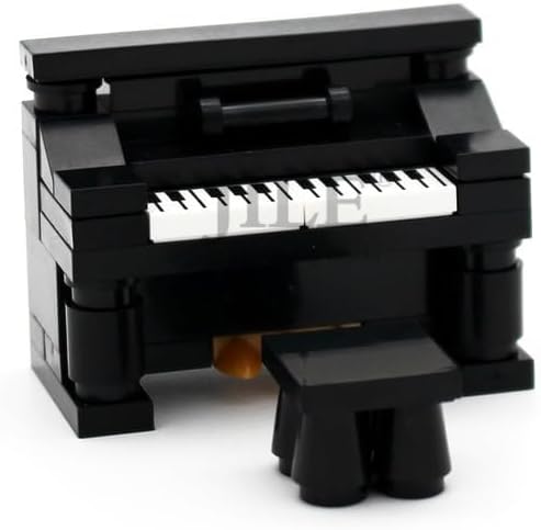 AEPRO - Moc Citys Room Sofa Bed Desk Bed Table Home Furniture DIY Building Blocks ßriсk Compatible with Street View Decorative Accessory (piano)