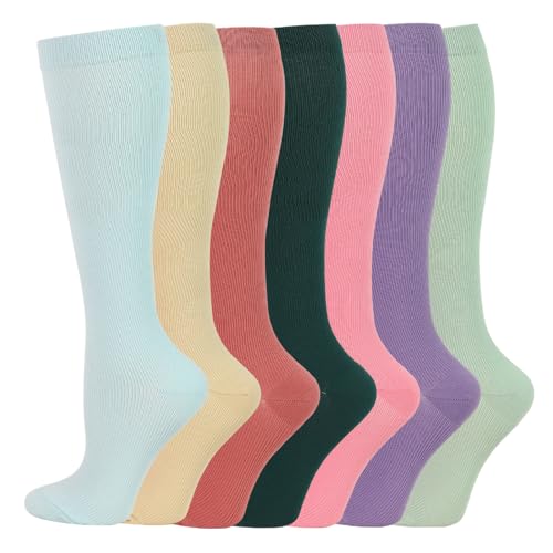 2 Pairs Compression Socks for Women Men Circulation-Best Support for Nurses,Running,Athletic,Travel2