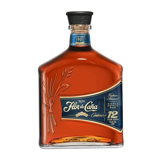 Ron Flor de Caña 12 Años, Sin Azúcar, Alc. Vol. 35%, 750 ml