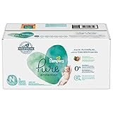 Diapers Size 0/Newborn, 76 Count - Pampers Pure Protection Disposable Baby Diapers, Hypoallergenic and Unscented Protection, Super Pack (Packaging & Prints May Vary)