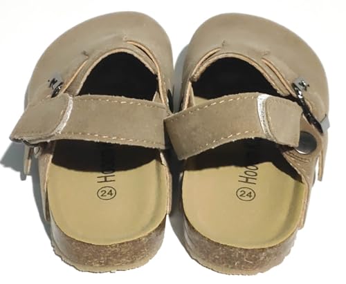 Kids Clogs, Toddler Slippers, Baby Shoes, Girls Clogs, Boys Clogs, Beige, Fuzzy Lining, Slip-On3
