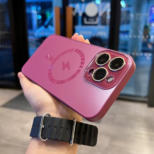 Coque iPhone 12 Pro Max luxe mate rouge vin rigide et chic