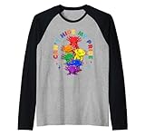 Photo Gallery orgoglio lgbtq axolotls arcobaleno maglia con maniche raglan Photo Gallery orgoglio lgbtq axolotls arcobaleno maglia con maniche raglan