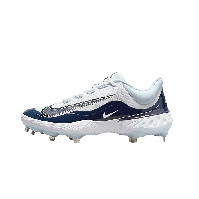 Nike Team Alpha Huarache Elite 4 Low Metal Baseball Cleats, DR6851-101