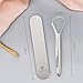 Me Mother Earth 2 pack Stainless Steel Tongue Scraper for Adults with 2 Metal Travel Cases – Durable Metal Cleaner for Oral Care, Fresh Breath, and Eco-Friendly Dental Care