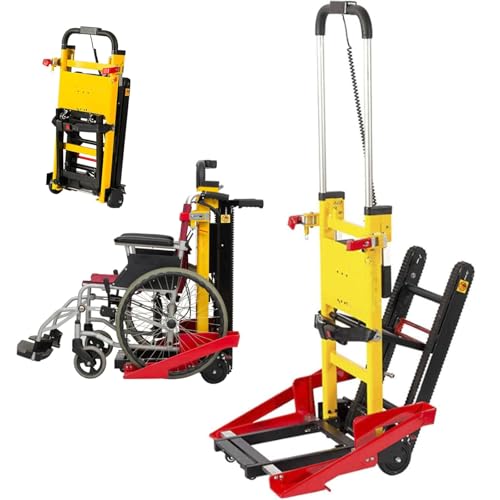 Silla de ruedas para subir escaleras, carrito eléctrico plegable para muebles y logística, diseño resistente de 120 W para una fácil movilidad en escaleras
