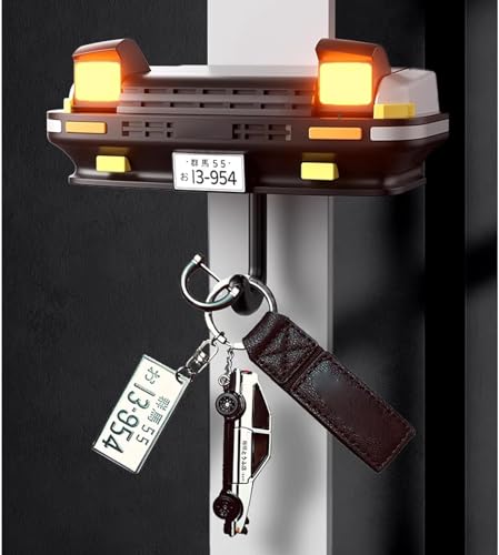 Image of Vintage Car Open Headlights Key Holder for Home Decor Stylish, Stickable Wall Mount Key Stand Rack (Vintage)