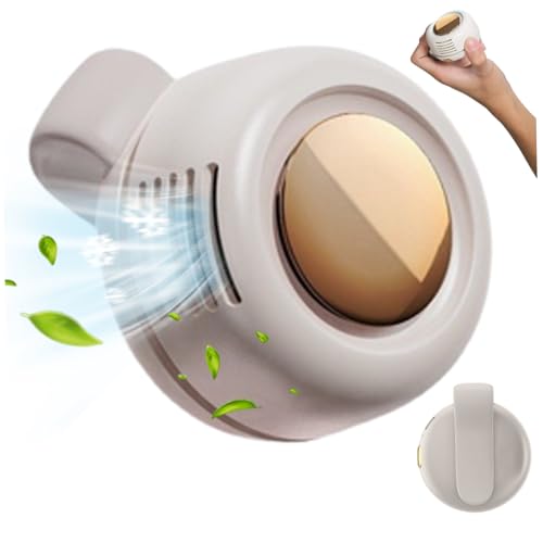 Whirlwind Clip Winist 900mAh 2.91x2.56x1.97 pulgada 3 velocidades Motor sin escobillas Capeizamiento ajustable 2.1W Micro USB Portable Bajo Ruido redondo Ventilador de enfriamiento Ventilador en vent