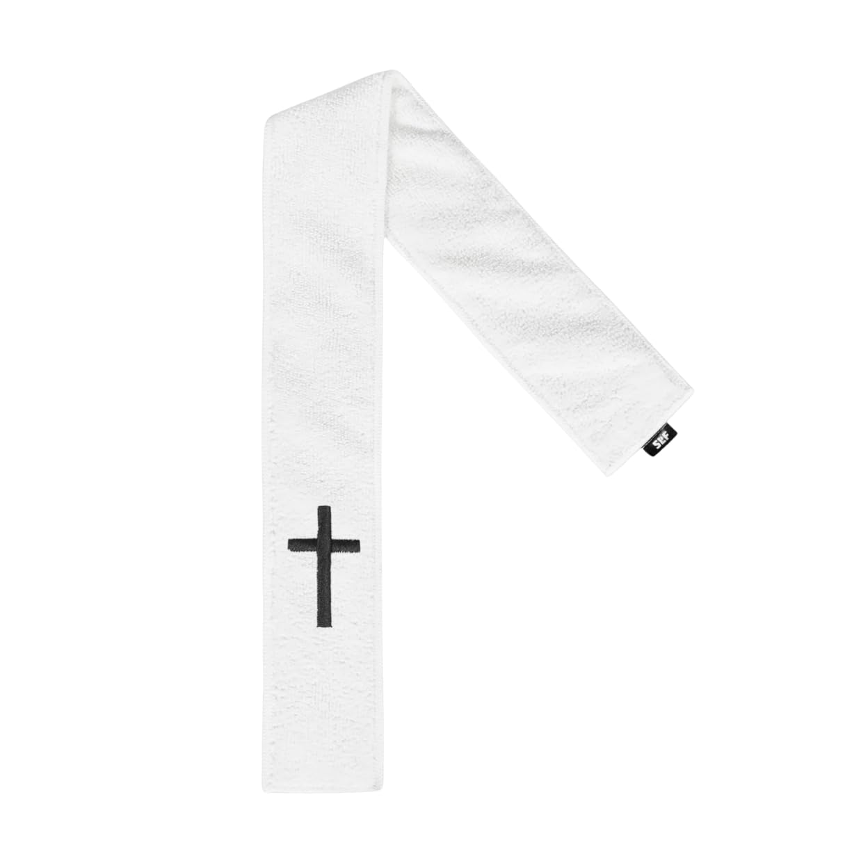 SLEEFS Faith Cross White Thin Football Towel