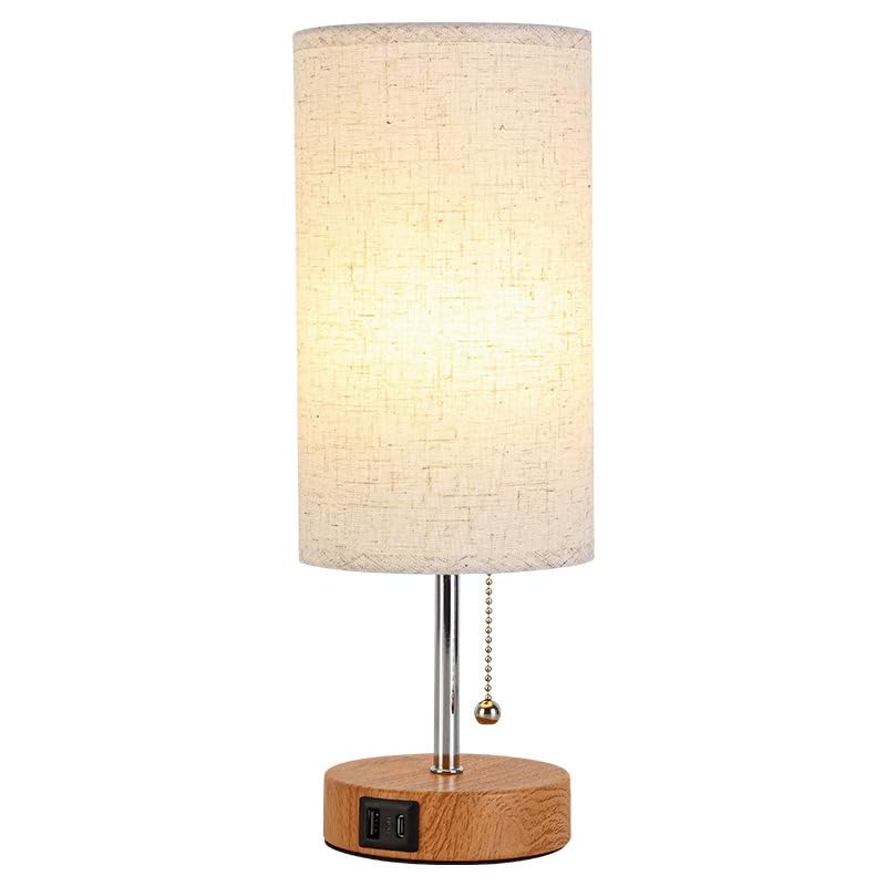 Lampe de table decorative en tissu special rechargeable intensite variable