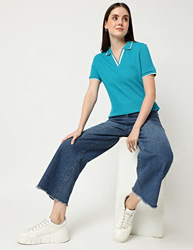 Image of Marks & Spencer Women's Cotton Striped Regular Fit T-Shirt
