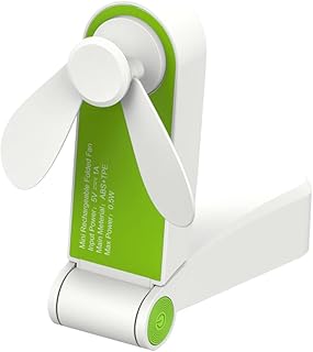 INOOMP USB Rechargeable Fan Adjustable Fan USB c Fan Foldable Fan Small Fan Portable Cooler Green Electric Fan Desktop Cooler Fan