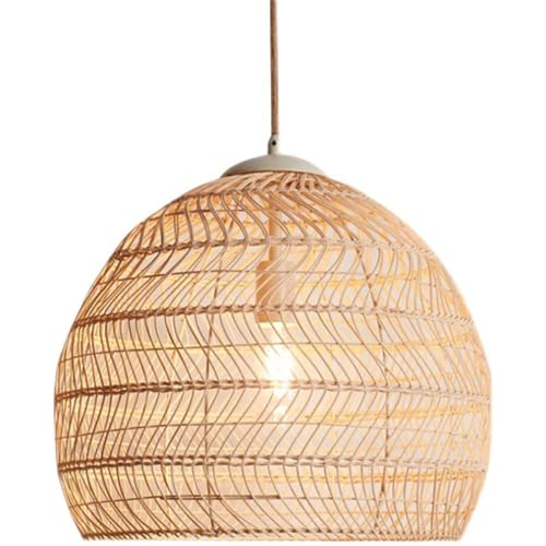 Suspension rotin réglable : illuminez votre îlot central sans éblouir