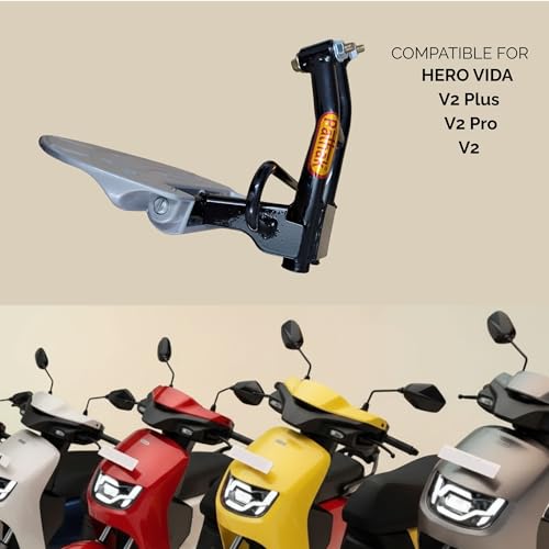 Image of PATHAK Heavy Duty Ladies Footrest Compatible with Hero Vida V2 Pro / V2 Plus / V2 Electric Scooter | Metal Body | Rear Left Side Foot Step| Silver)