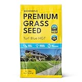Barenbrug Turf Blue Healthy Grass Technology Lawn Seed Blend with Yellow Jacket Seed Coating, Heavy-Traffic HGT Grass Seed Mix for All Climates, 10-lb. Bag