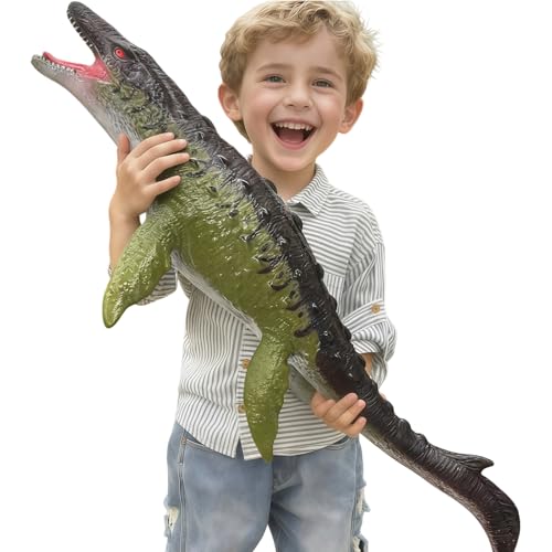 YONGJULE Large Dinosaur Toys- 32' Mosasaurus Soft Dinosaur Toys for Kids 3-5, Big Inflatable Dino for Boys Girls, Toddler Party Favors Birthday Gifts