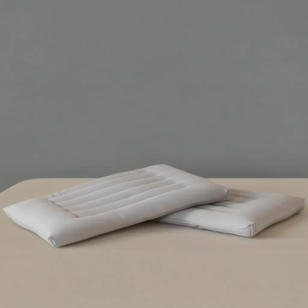 Dovishire Ultra Thin Pillow, 4 cm Flat Low Loft, Soft and Breathable, Grey