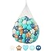 STARBOLO Star Ball Pit Balls for Toddlers - 50 100 200 500 Pack BPA Free Crush Proof Plastic Balls for Ball Pit, Gift for Kids Toddlers Birthday Christmas Decor Giant Friendship Banner Props