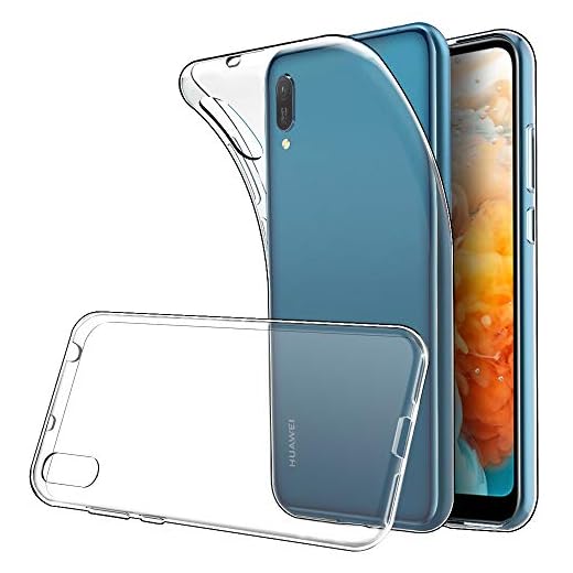 Simpeak Hülle Kompatibel für Huawei Y6 2019 [6,09 Zoll], Handyhülle Kompatibel mit Huawei Y6 2019 Soft Silikon TPU Durchsichtige Dünn SchutzHülle Case - Transparent