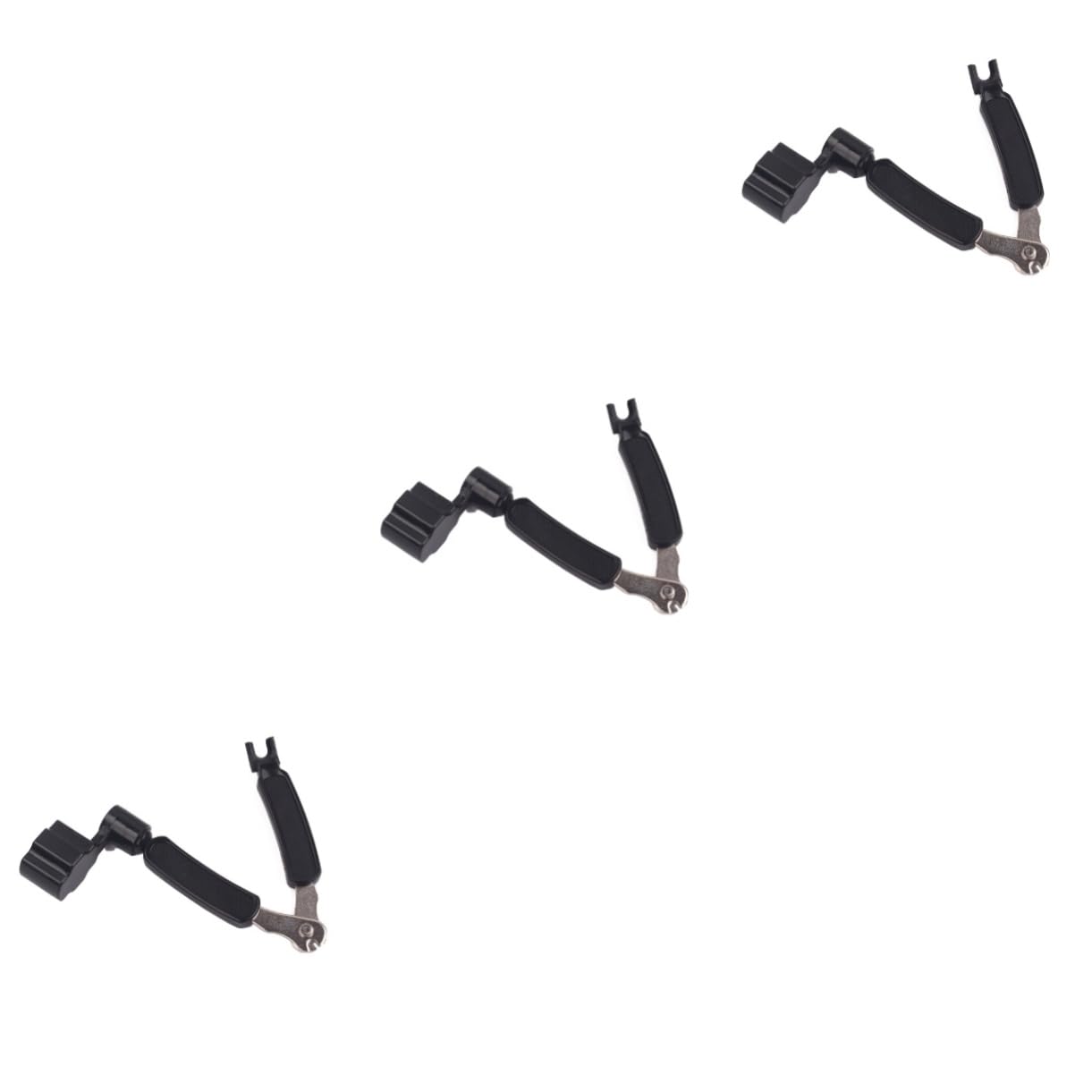 ERINGOGO 3pcs 3 1 Guitar String Winder Tuners Peg Puller String Cutter Bridge Pin Extractor Set