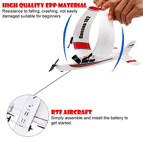 Rc Plane, 2.4ghz 2channel, Remote Control Airplane, Read y to Fly, Rtf Gliding Aircraft, Easy