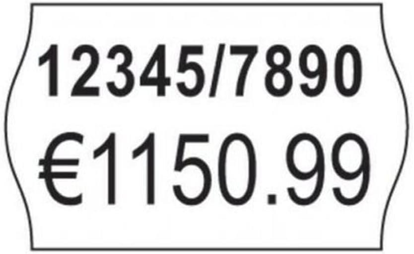 Avery PLP1626 Permanent Label Roll for PL2/18 2 Line Pricing Gun - White, (26 x 12 mm, 1200 Labels Per Roll)