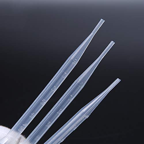 50~1000pcs, 5ml Disposable Plastic Pipette Graduated Transparent Dropper Pasteur Pipettes Laboratory Experiment Supplies(1000 pcs)