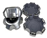 4 Pcs Wheel Center HUB Caps 4260360200 Black face Compatible with Land Cruiser FJ80 1990-1998