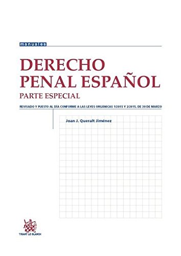 Derecho penal español Parte especial (Manuales de Derecho Penal)