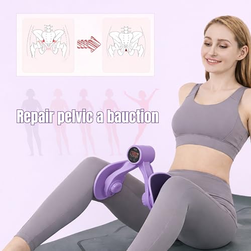 Image of PRANIJ Hip Pelvic Trainer for Men, Women | Thigh Master & Inner Thigh Exerciser | Postpartum Pelvic Floor Strengthening, Leg Workout Equipment | Portable Fitness Tool for Home Gym Office (Digital)