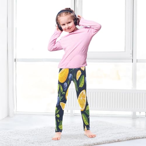 Toddler Girls Leggings Printed Yoga Pants Leggings Lemon Blueberry for Kids4