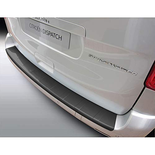 Protection de seuil arrière compatible avec Citroën Jumpy (Dispatch) & Spacetourer/Peugeot Expert & Traveller/Toyota Proace 9/2016- & Opel Vivaro/Zafira Life...