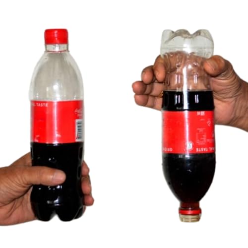 MilesMagic Magician's Hydrostatic Cola Bottle Gimmick Any Liquid Float without Cap Anti Gravity Mentalsim Magic Trick