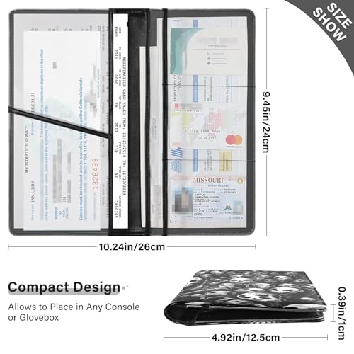 Organizador para documentos de auto multicolor miniatura 3