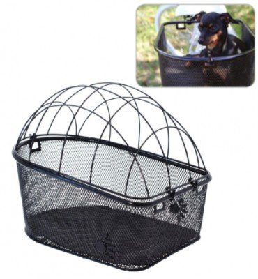 Hundekorb Fahrradhundetransport Gepäckträgertransport Tierkorb Pfötchen