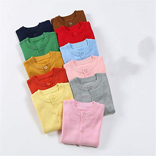 Yiqinyuan Spring Girls Cardigan Sweaters Children School Uniform Knitted Sweater Toddler Little Girls Long Sleeve Clothes2